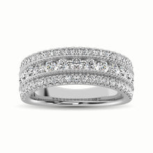 14K White Gold 1 1/3 Ct.Tw. Diamond Anniversary Ring