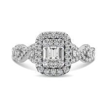 Diamond 1 Ct.Tw. Engagement Ring in 14K White Gold