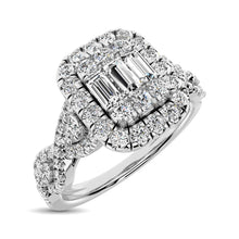 Diamond 1 Ct.Tw. Engagement Ring in 14K White Gold
