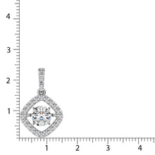 Diamond Shimmering Pendant 1 3/8 ct tw in 14K White Gold