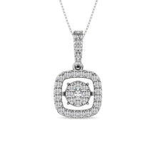 Moving Diamond 5/8 ct tw Pendant in 14K White Gold