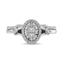 14K White Gold 1/2 Ctw Diamond Bridal Ring