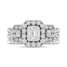 Diamond 2 Ct.Tw. Bridal Ring in 14K White Gold
