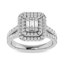 Diamond 1 Ct.Tw. Engagement Ring in 14K White Gold