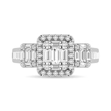 Diamond 7/8 Ct.Tw. Engagement Ring in 14K White Gold