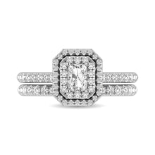 14K White Gold 1Ct.Tw. Diamond keyani Bridal Ring - thediamondsq