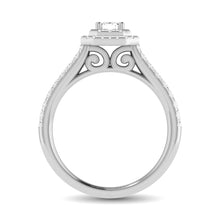 14K White Gold 1Ct.Tw. Diamond keyani Bridal Ring - thediamondsq