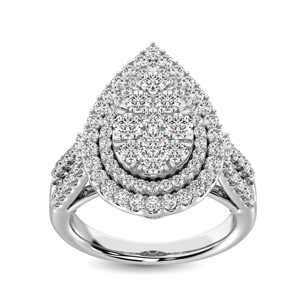 14K White  Gold 2 Ct.Tw. Diamond Engagement Ring