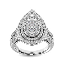 14K White  Gold 2 Ct.Tw. Diamond Engagement Ring