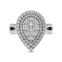 14K White  Gold 2 Ct.Tw. Diamond Engagement Ring