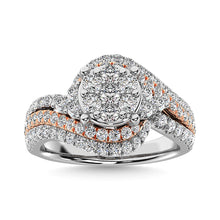 Diamond 1 1/2 Ct.Tw. Engagement Ring in 14K Two Tone Gold