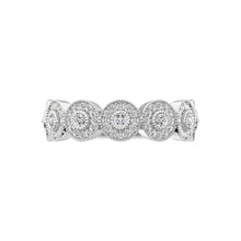 14K White Gold 1/2 Ct.Tw. Diamond Stackable Band - thediamondsq