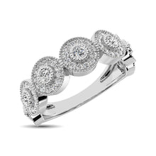 14K White Gold 1/2 Ct.Tw. Diamond Stackable Band - thediamondsq