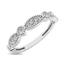 14K White Gold 1/5 Ctw Diamond Band - thediamondsq