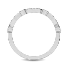 14K White Gold 1/5 Ctw Diamond Band - thediamondsq