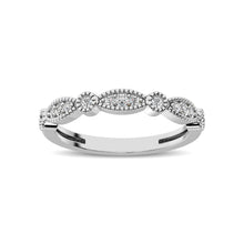 14K White Gold 1/5 Ctw Diamond Band - thediamondsq