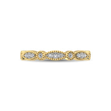 14K Yellow Gold 1/5 Ctw Diamond Band - thediamondsq