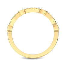 14K Yellow Gold 1/5 Ctw Diamond Band - thediamondsq