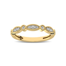14K Yellow Gold 1/5 Ctw Diamond Band - thediamondsq