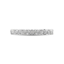 14K White Gold 1/6 Ctw Diamond Band - thediamondsq