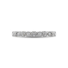 14K White Gold Marquise Frame 1/6 Ctw Diamond Band - thediamondsq