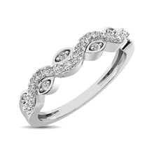 Diamond 1/6 Ctw  Twist Band in 14K White Gold - thediamondsq