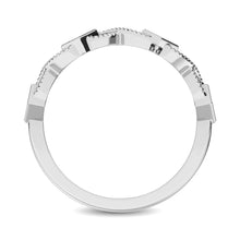 14K White Gold 1/8 Ctw Diamond Band - thediamondsq