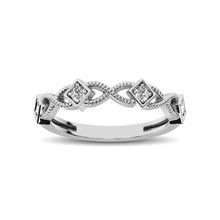 14K White Gold 1/8 Ctw Diamond Band - thediamondsq