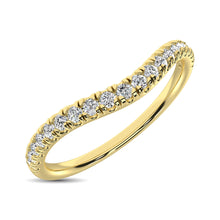 14K Yellow Gold 1/6 ctw Contour Band Ring - thediamondsq
