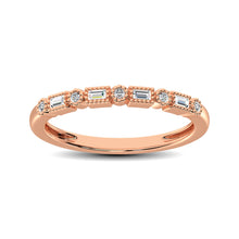 Diamond Wedding Band 1/10 ct tw in 10K Rose Gold