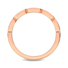14K Rose Gold 1/5 Ct.Tw. Diamond Stackable Band - thediamondsq