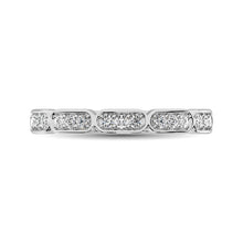 14K White Gold 1/5 Ct.Tw. Diamond Stackable Band - thediamondsq