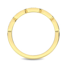 14K Yellow Gold 1/5 Ct.Tw. Diamond Stackable Band - thediamondsq