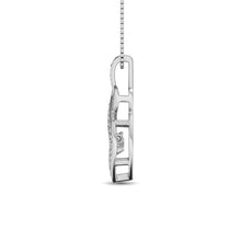 Sterling Silver Moving Diamond Accent Fashion Pendant