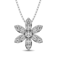 Diamond 1/4 Ct.Tw. Flower Pendant - thediamondsq