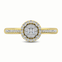14K Yellow Gold 1/3 Ct.Tw. Diamond Fashion Ring