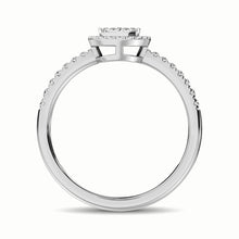 14K White Gold 2/5 Ct.Tw. Diamond Fashion Ring - thediamondsq