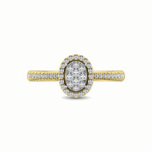 14K Yellow Gold 3/8 Ct.Tw. Diamond Fashion Ring