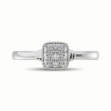 10K White Gold 1/5 Ct.Tw. Diamond Fashion Ring