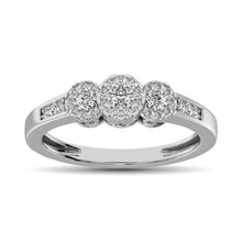 10K White Gold 1/3 Ct.Tw. Diamond Fashion Ring
