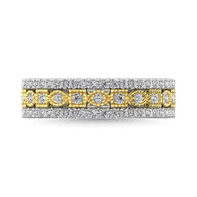Diamond 3/8 Ct.Tw. Fashion Band in 10K Two Tone Gold