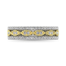 Diamond 3/8 Ct.Tw. Fashion Band in 10K Two Tone Gold
