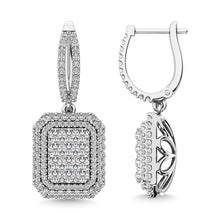 Diamond 2 1/5 Ct.Tw. Dangler Earring in 14K White Gold