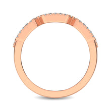 14K Rose Gold 1/2 Ct.Tw. Diamond Stackable Band - thediamondsq