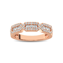 14K Rose Gold 1/2 Ct.Tw. Diamond Stackable Band - thediamondsq