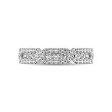 14K White Gold 1/2 Ct.Tw. Diamond Stackable Band - thediamondsq