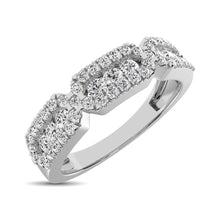 14K White Gold 1/2 Ct.Tw. Diamond Stackable Band - thediamondsq