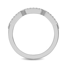 14K White Gold 1/2 Ct.Tw. Diamond Stackable Band - thediamondsq