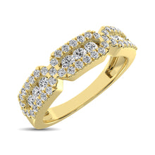 14K Yellow Gold 1/2 Ct.Tw. Diamond Stackable Band - thediamondsq