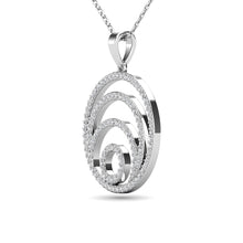 Diamond 3/8 Ct.Tw. Circle Pendant in 14K White Gold